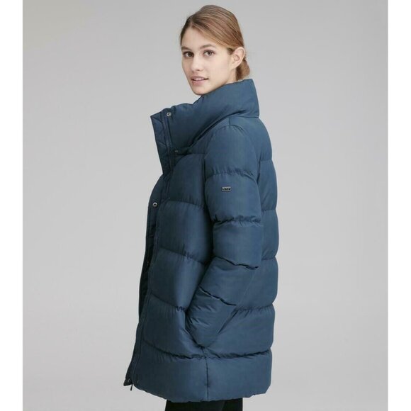 Andrew Marc Marc New York Women's XL Mid-Length Blue Puffer Coat - New with Tags - Picture 2 of 5